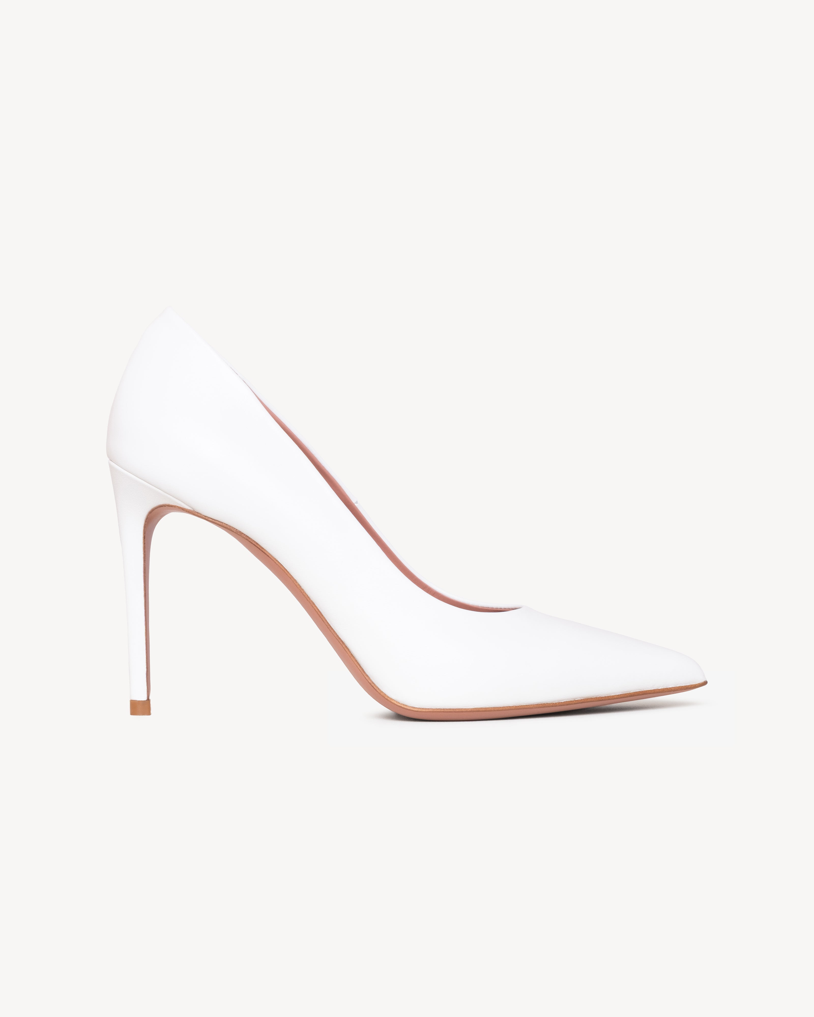 Grace White Leather